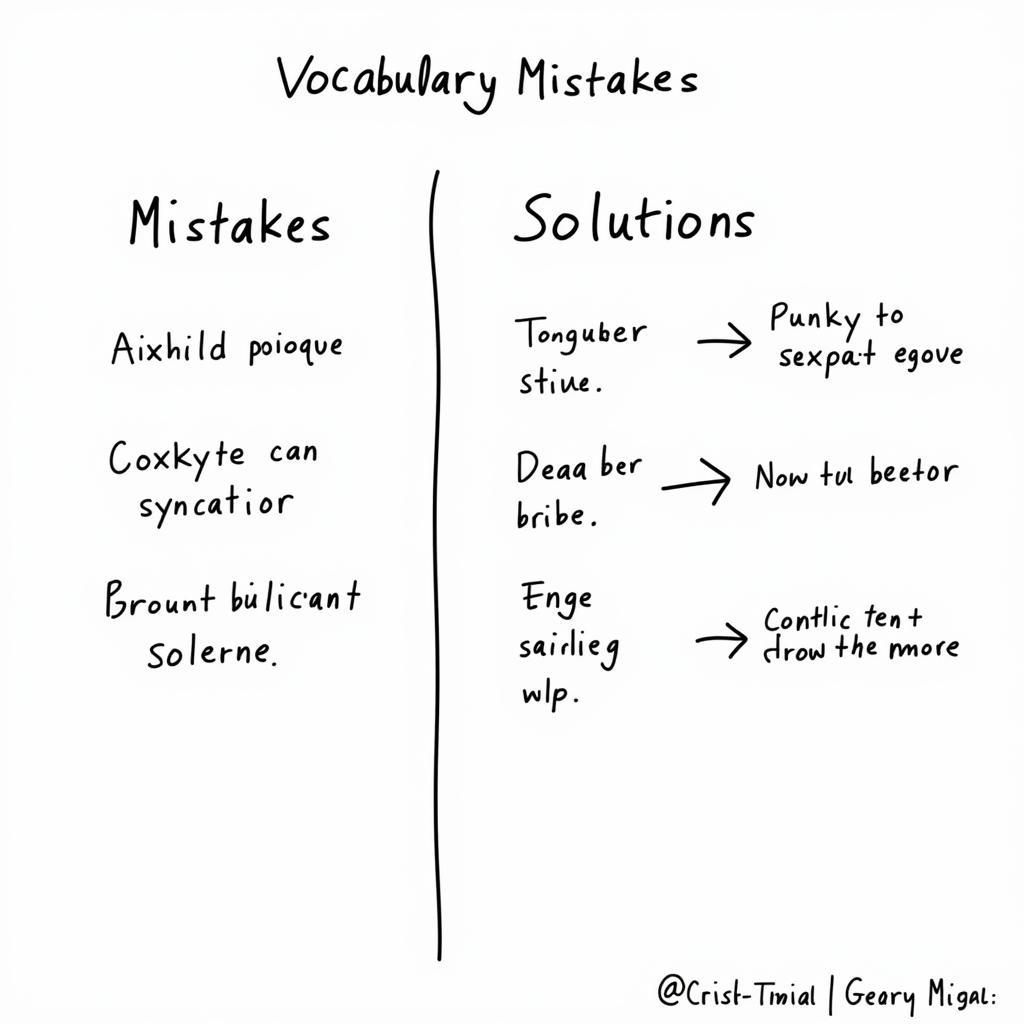 Common Vocabulary Mistakes and Solutions