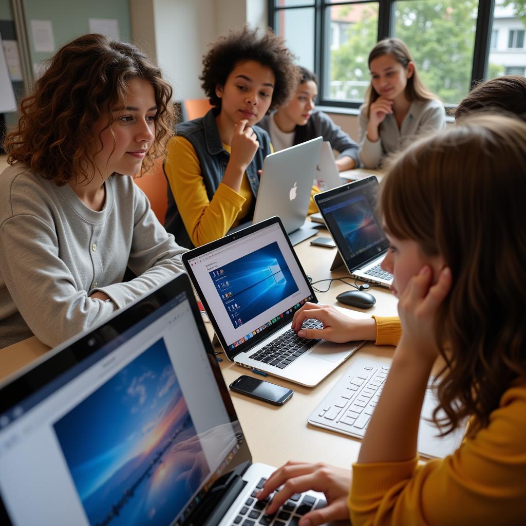 Students Developing Digital Leadership Skills Through Interactive Programs