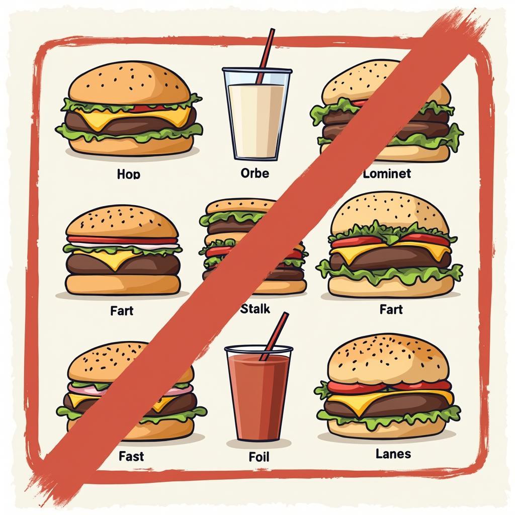 Government restrictions on unhealthy food advertising concept