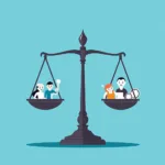AI regulation and job protection concept illustration