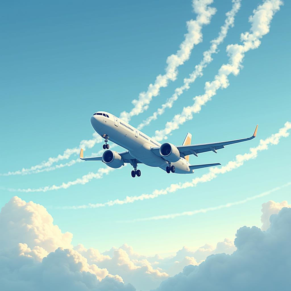 Aircraft emissions affecting environment