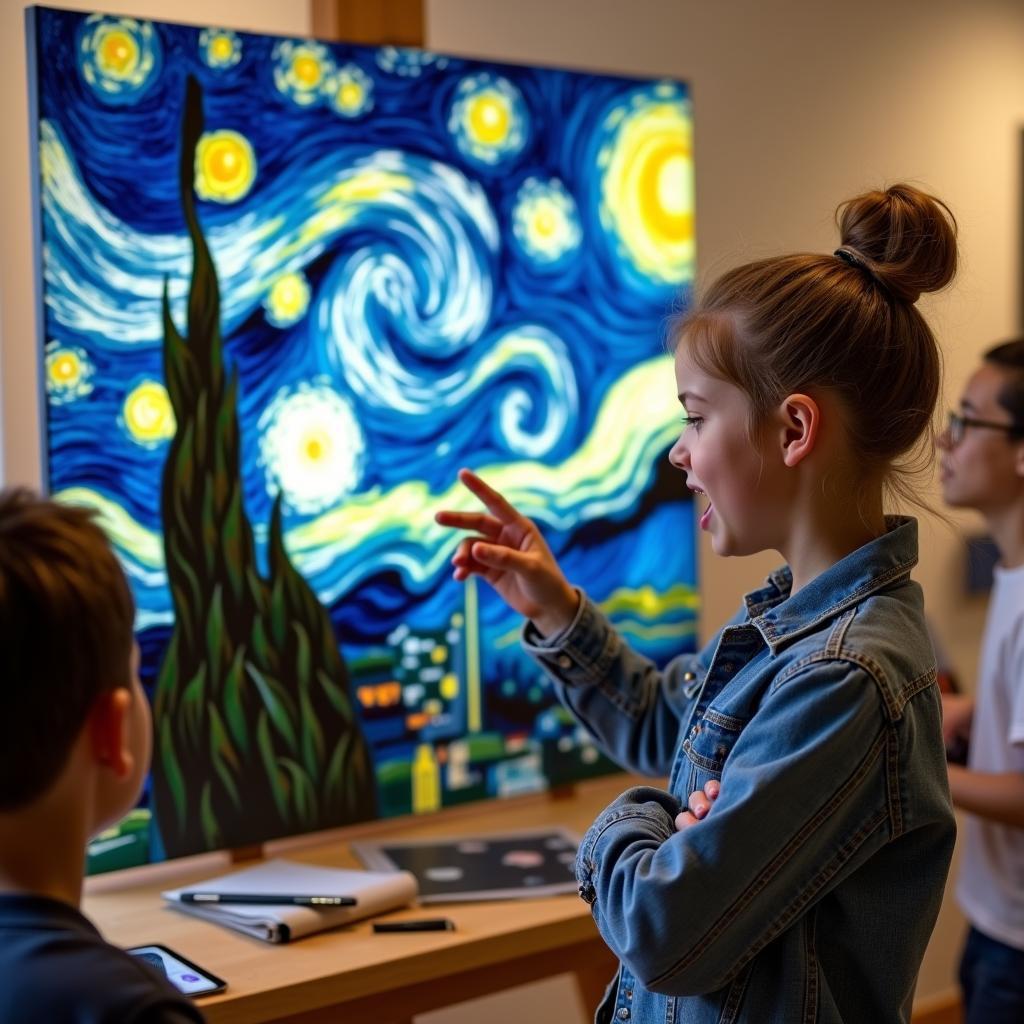 IELTS candidate describing Vincent van Gogh's artwork