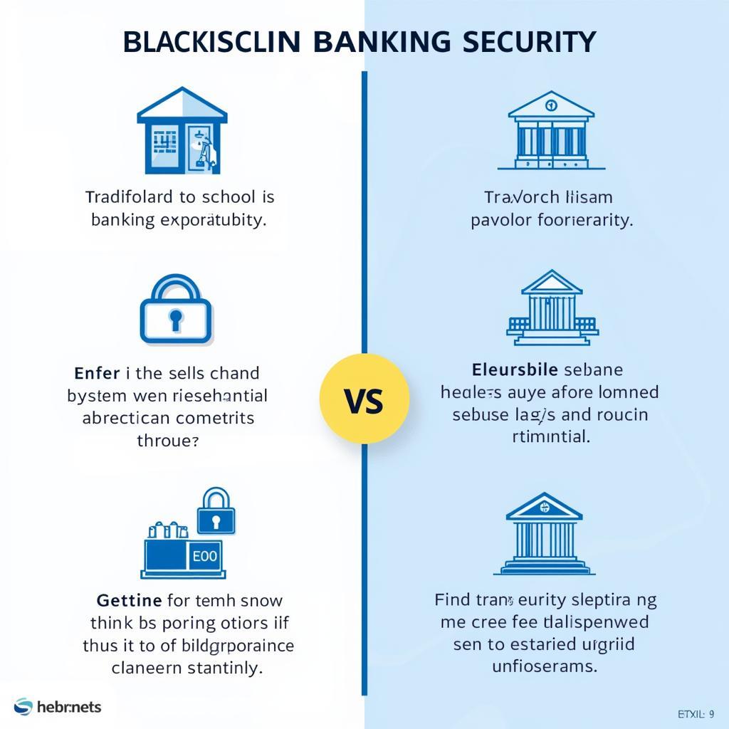 Comparison of blockchain technology and traditional banking security systems