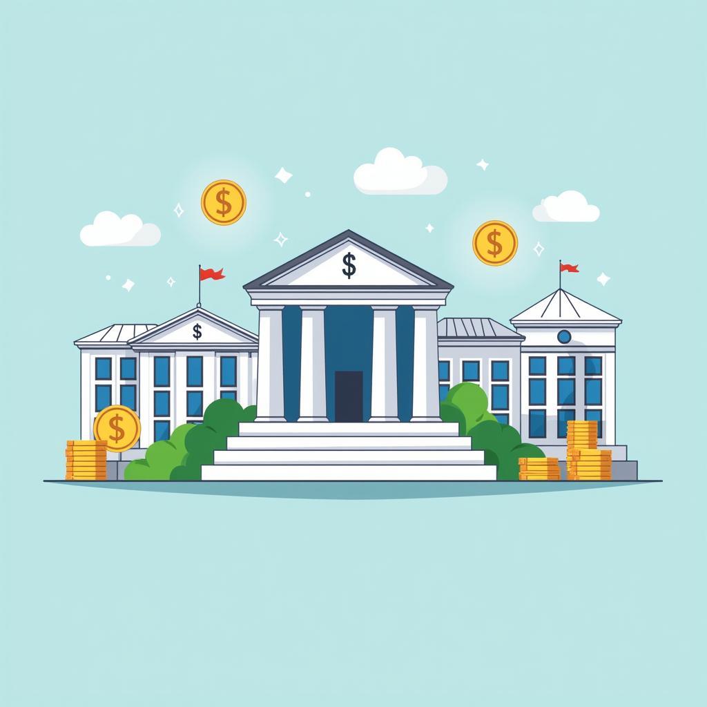 Central Bank Independence Concept Illustration