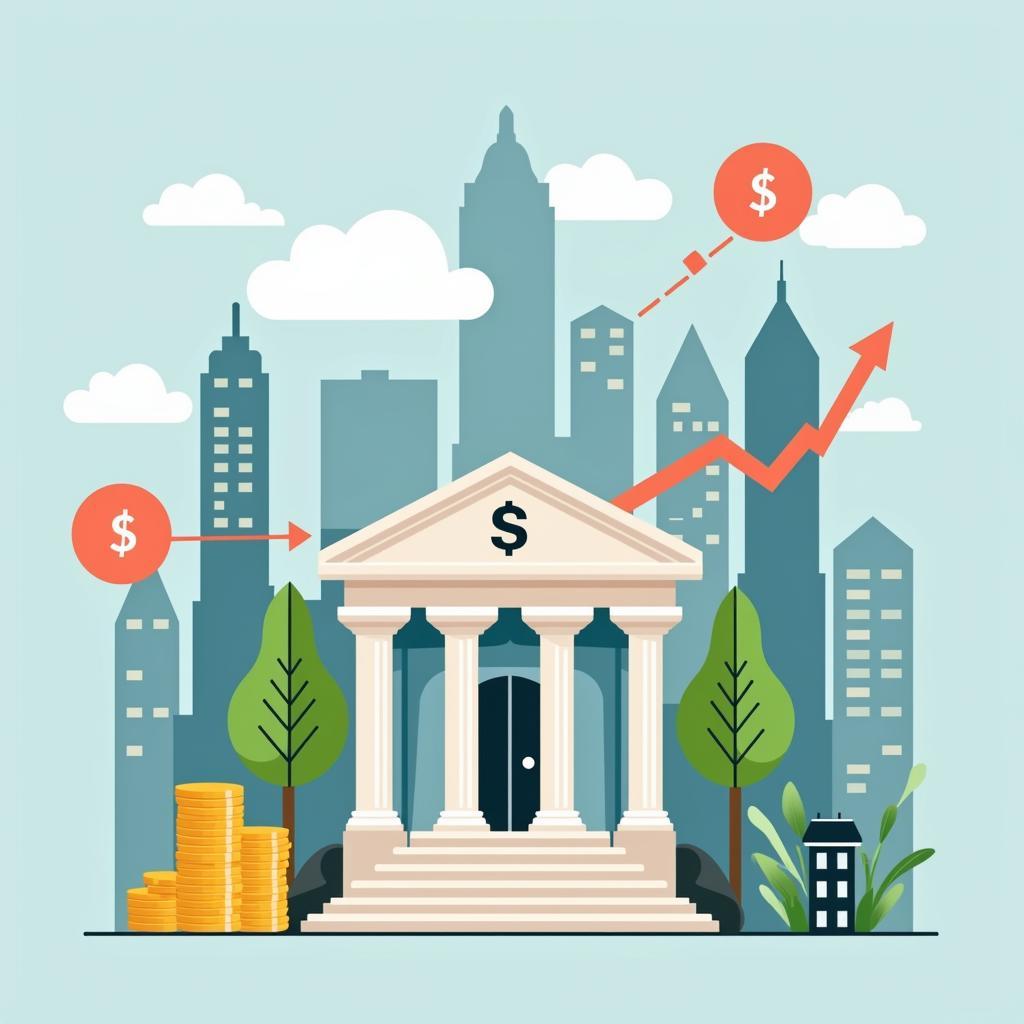 Central bank policies affecting national currency strength and inflation rates