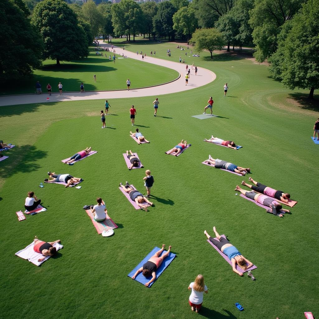 People engaging in various weekend activities at Central Park