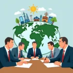 International climate change agreements and their global implementation