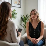 Professional Therapist Helping Client Overcome Fear