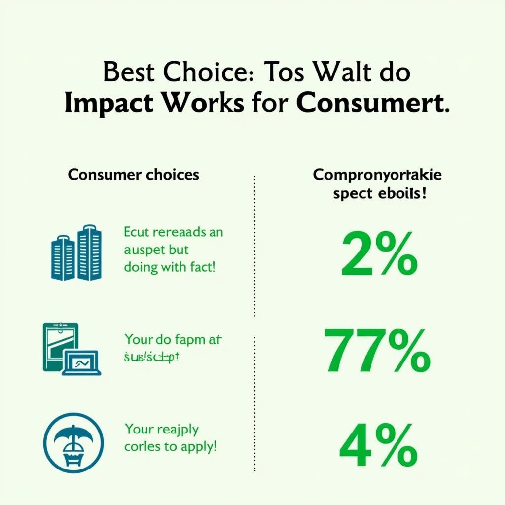 Consumer choices and their environmental impact visualization
