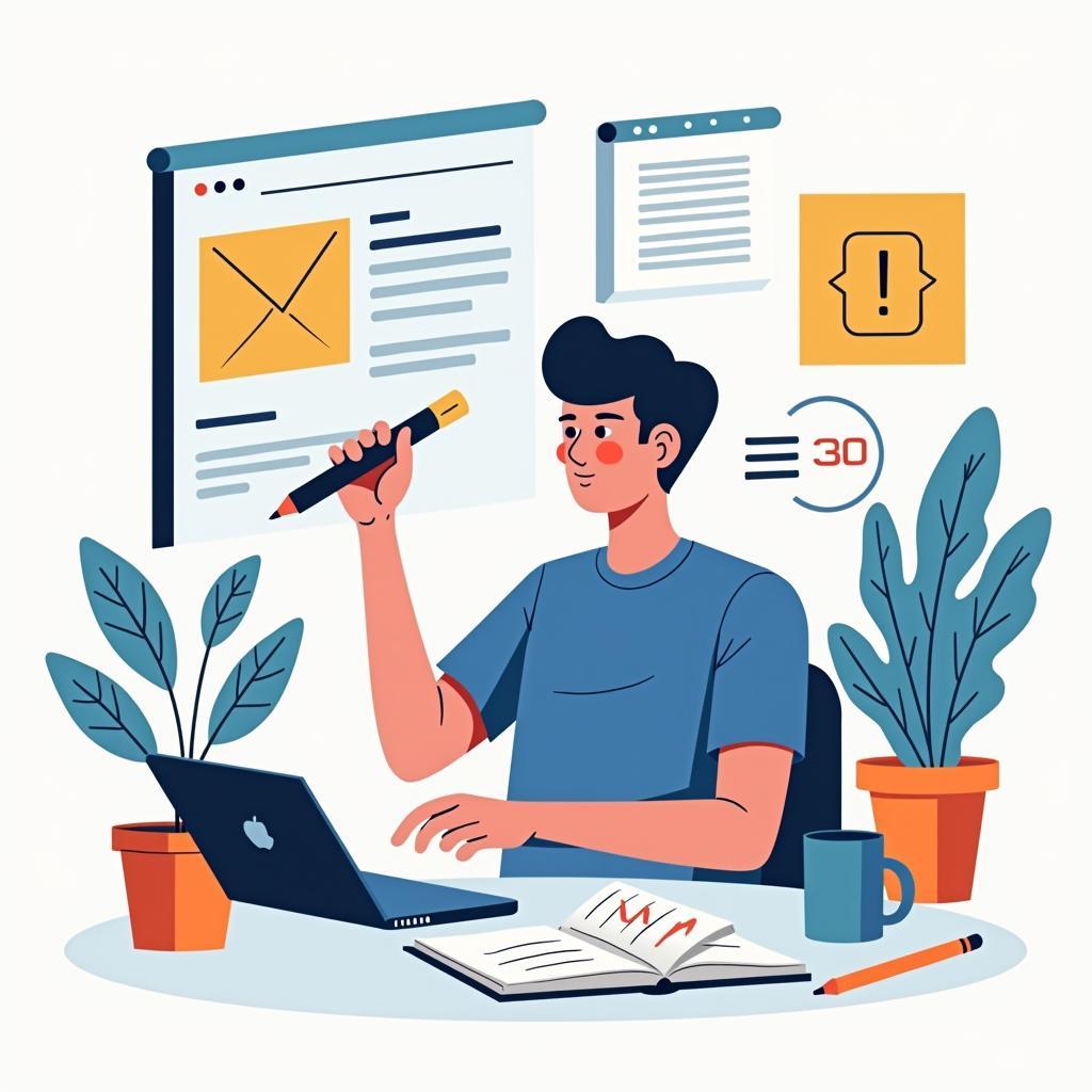 Creative Process in Digital Age Showing Balance