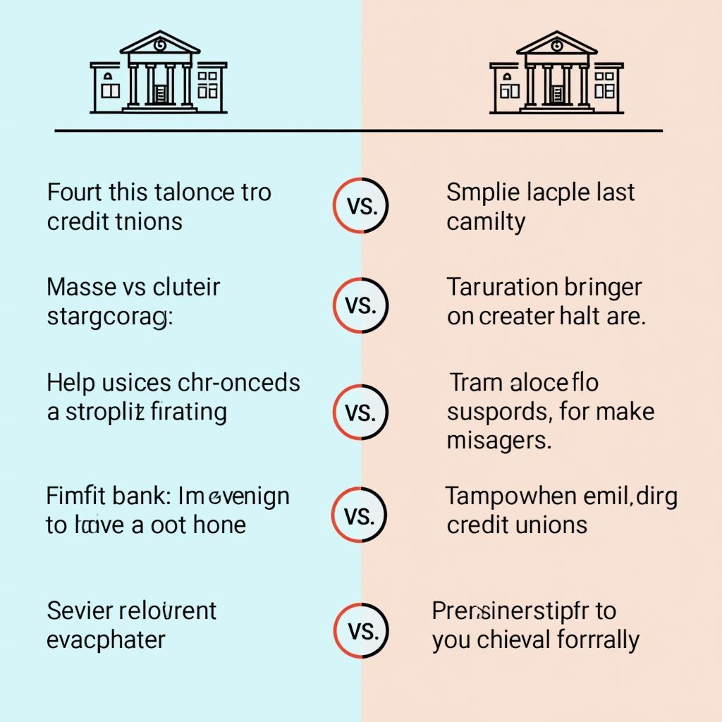 Detailed comparison between credit union and traditional bank operations
