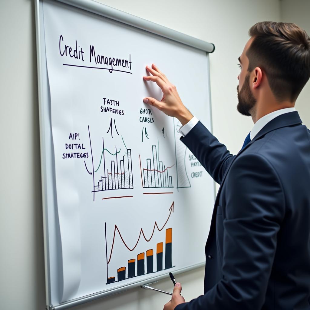 Expert explaining credit management strategies for building wealth