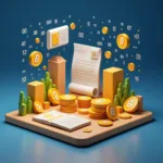 Government cryptocurrency regulation concept showing digital currency and regulatory framework