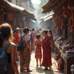 Cultural tourism driving local economic growth through traditional markets and handicrafts