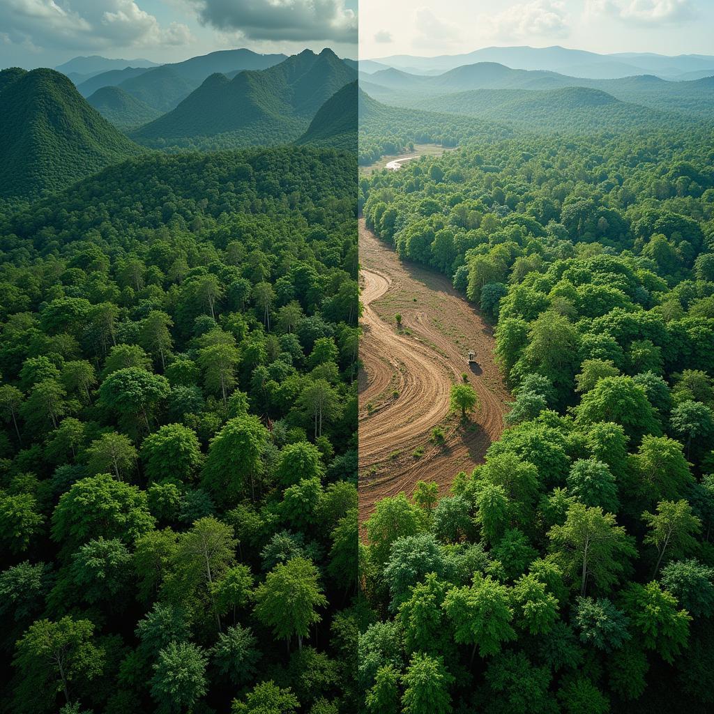 The devastating effects of deforestation on global climate and ecosystems