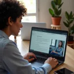 Professional considering career choices between education and work promotion