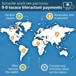Digital currency system showing cross-border payment process