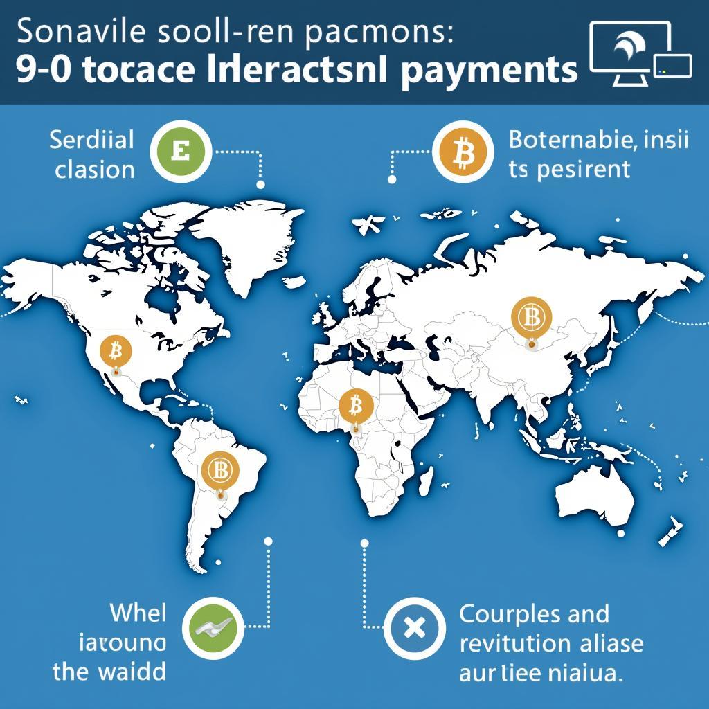 Digital currency system showing cross-border payment process