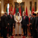 Diplomatic meeting showing cultural exchange impact