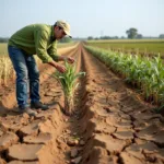 Severe drought conditions affecting agricultural production and crop yields