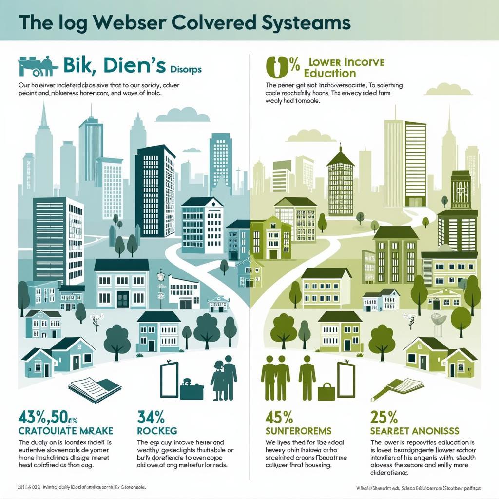 Economic inequality affecting different social classes and communities