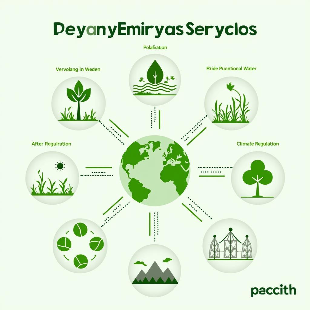 Visual representation of ecosystem services and biodiversity benefits