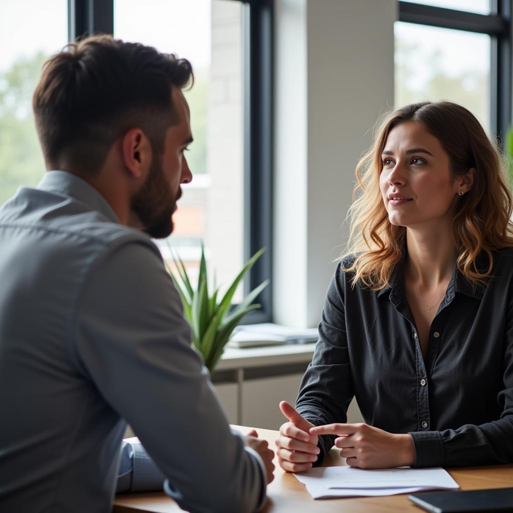 Professional Mentor Demonstrating Active Listening Skills