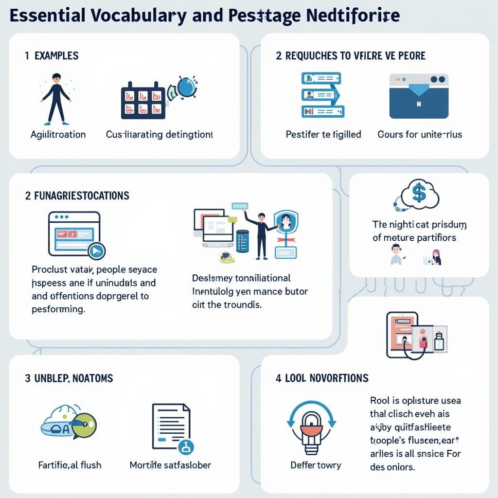 Professional diagram showing key vocabulary for IELTS Speaking success