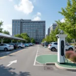 Electric vehicle charging infrastructure development in urban areas