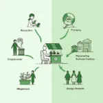 Individual and institutional environmental responsibilities comparison