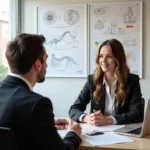 IELTS candidate discussing evolution topics with examiner