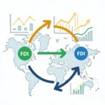 Foreign Direct Investment Impact on Economic Growth Concept