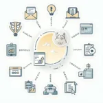 Financial education concepts including budgeting charts and debt reduction strategies