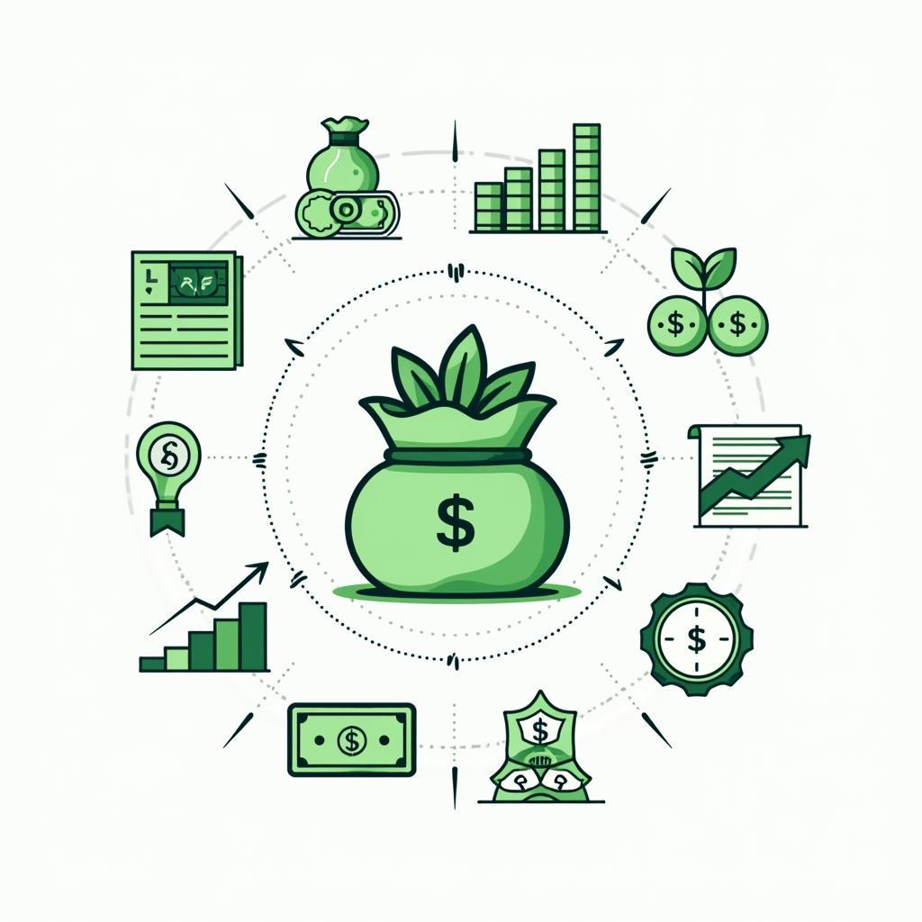 Financial planning and stability concept illustration
