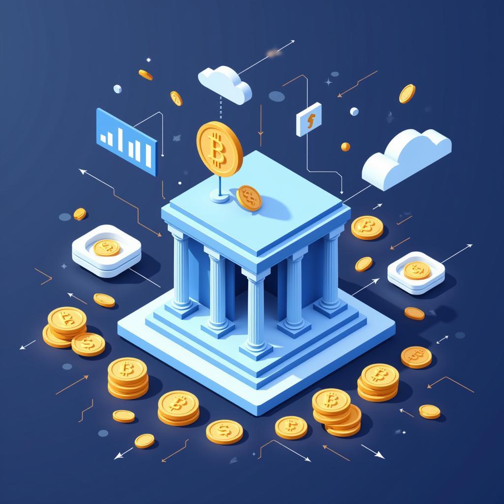The future of banking showing digital transformation