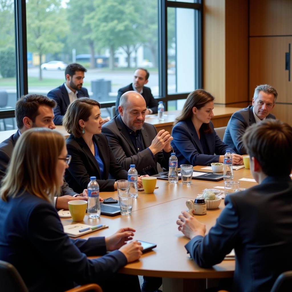 Scientific oversight committee reviewing genetic engineering protocols