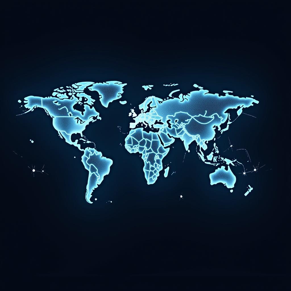 Global financial markets showing international connections