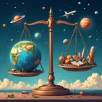 Government balancing space exploration funding with Earth's needs