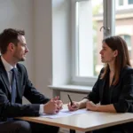 IELTS candidate discussing disappointment with examiner