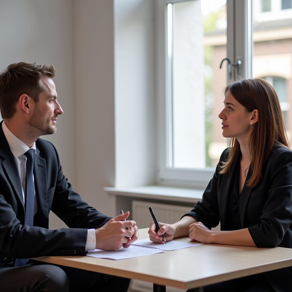 IELTS candidate discussing disappointment with examiner