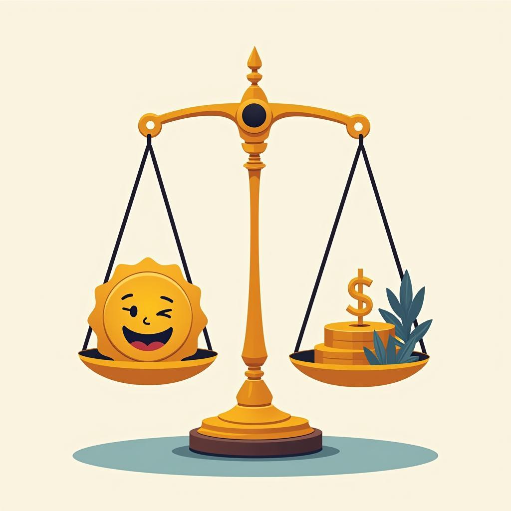 Balancing happiness and success in life goals IELTS discussion