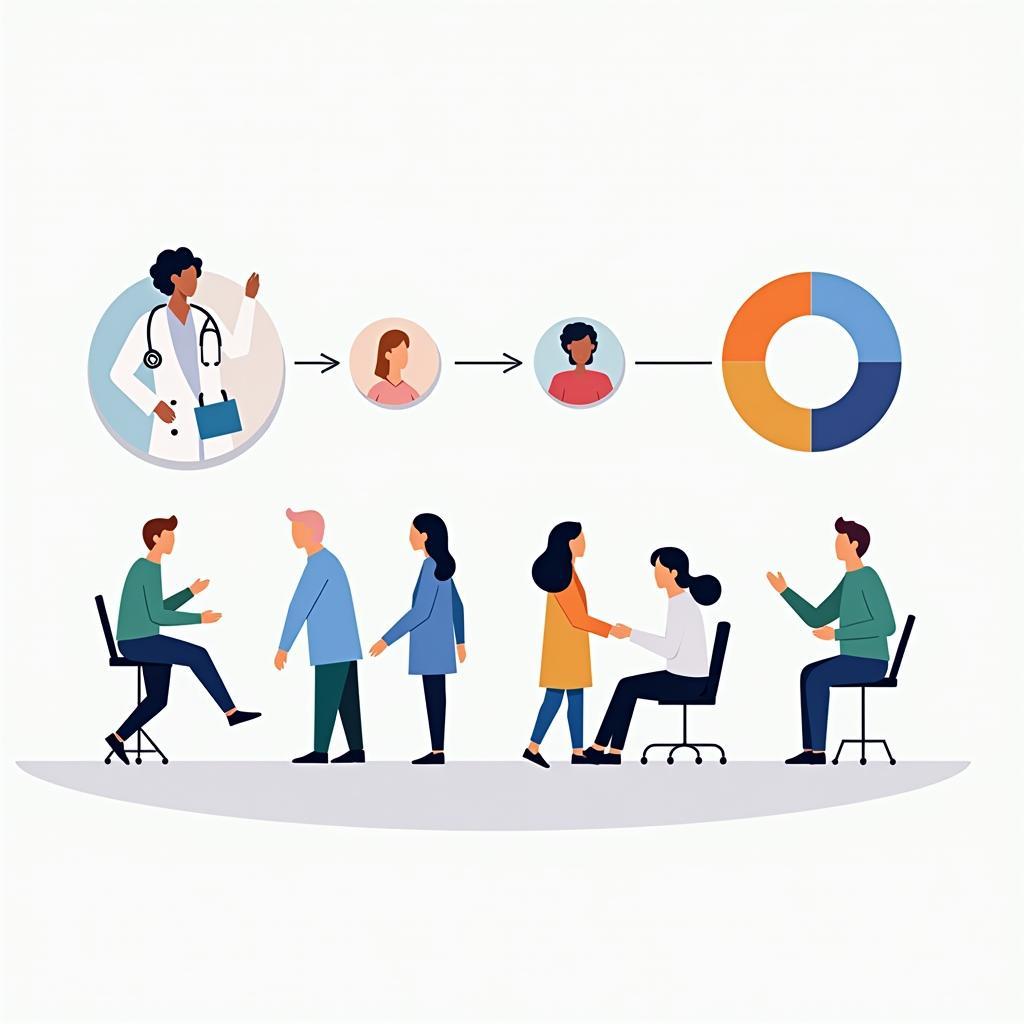 Universal Healthcare Access and Social Equality Illustration