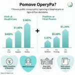 Healthcare costs comparison between public and private systems