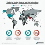 Global healthcare inequality showing contrast between developed and developing nations