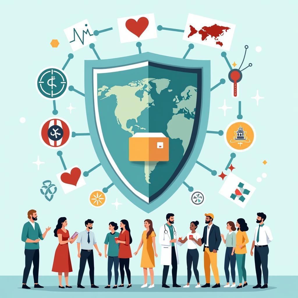 Universal healthcare system protecting global health security