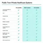 Public vs Private Healthcare Systems Comparison