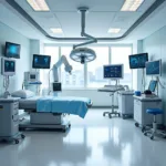 Advanced medical technology in modern hospital setting