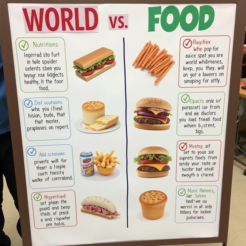 Public health education campaign promoting healthy food choices
