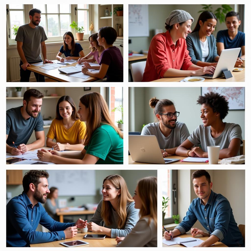 Various ways of helping others in community service activities