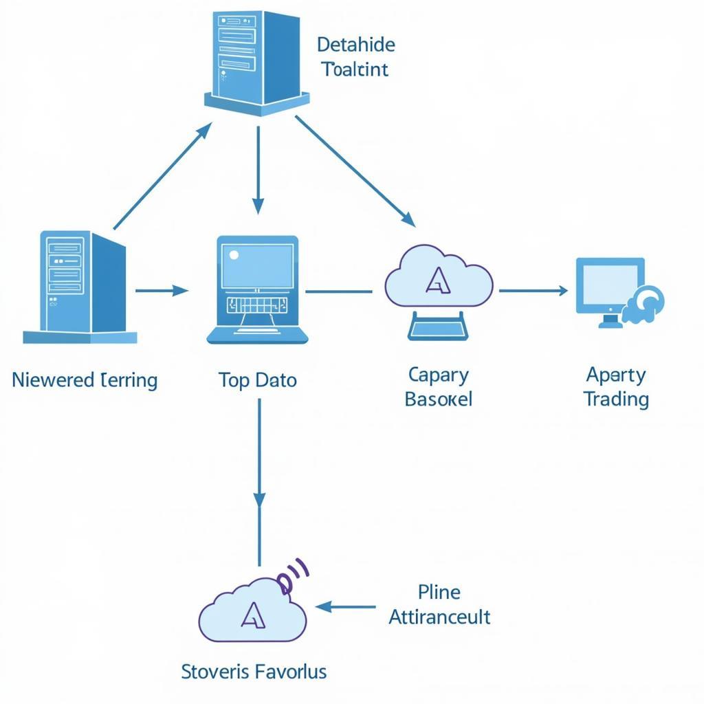 Technical diagram showing high-frequency trading system architecture